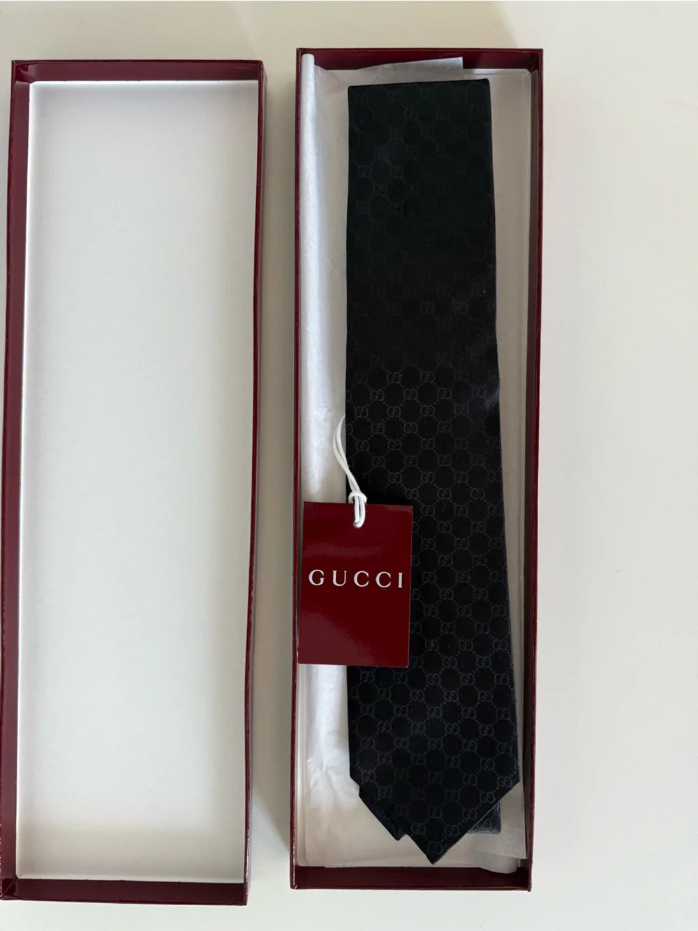 Gucci GG Jacquard Silk Tie